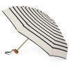 Navy Stripes Folding Compact Umbrella by Anatole of Paris - HENRI