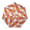 Orange and Pink Oversize Gingham Folding Compact Umbrella by Anatole of Paris - SLOANE
