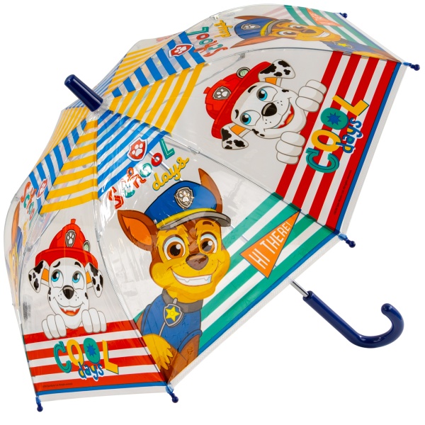 Paw Patrol Children's Clear Umbrella - School Days Cool Days